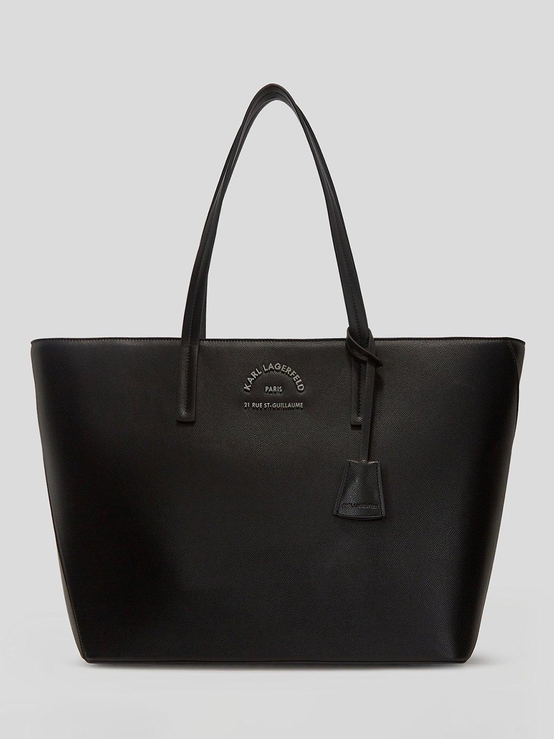 KARL LAGERFELD Rue St-Guillaume Large Tote Bag, Black, One Size