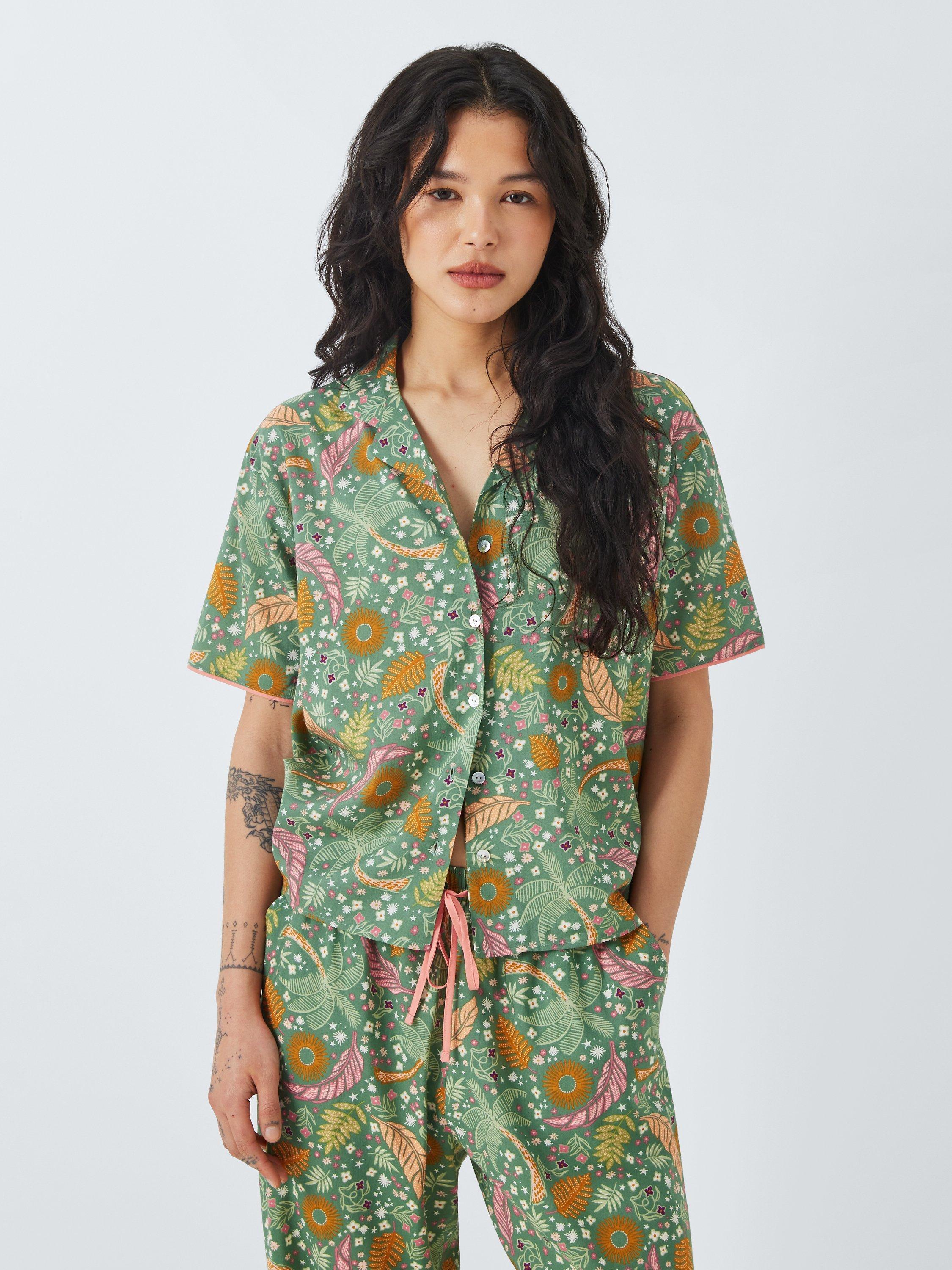 AND/OR Summers Dream Shirt Pyjama Top, Khaki