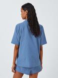 John Lewis Diamond Shirt Short Pyjama Set, Smoky Blue, Smoky Blue