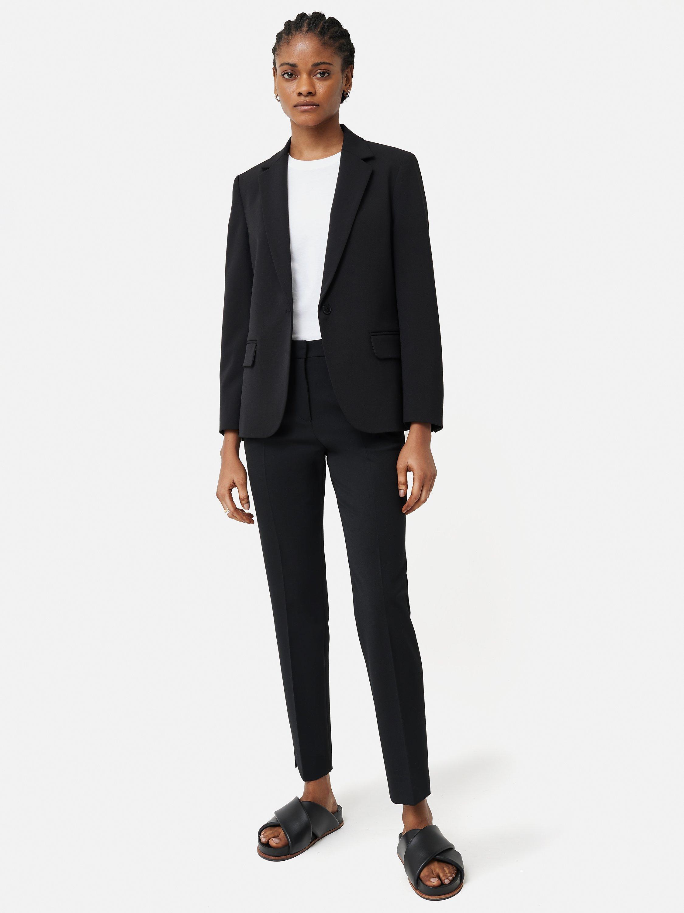 Jigsaw Brook Wool Blend Blazer, Black