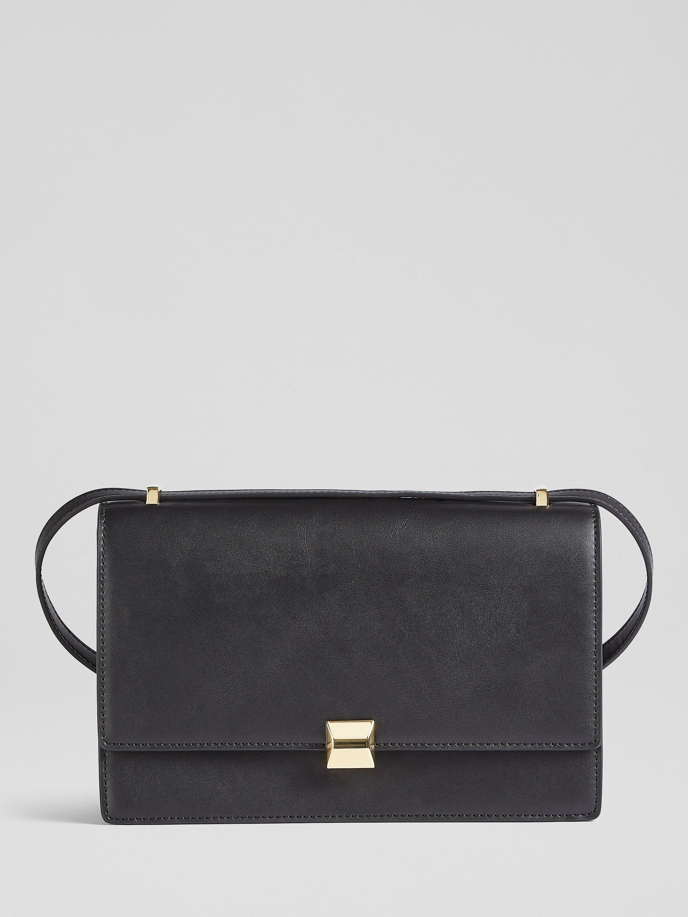 L.K.Bennett Vegan Leather Shoulder Bag, Bla-black, One Size