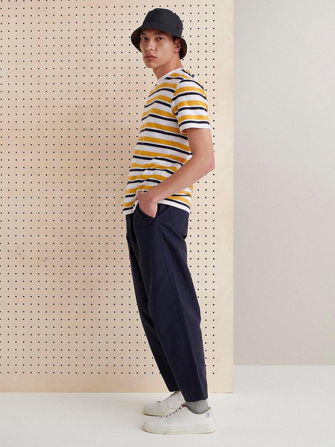 Barbour Whitwell Stripe T-Shirt, Honey Gold, M