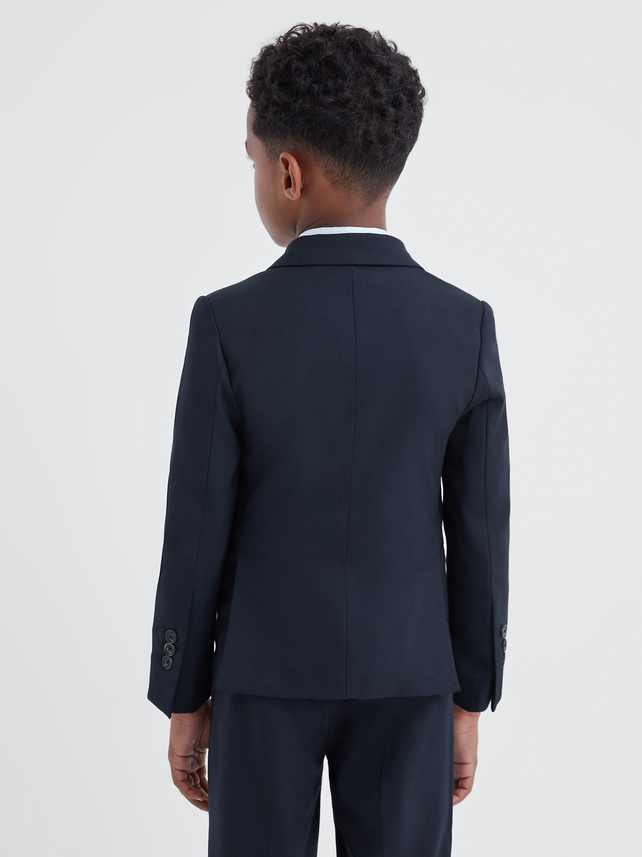 Reiss Kids' Hope Wool Blend Blazer, Navy, 13-14 years