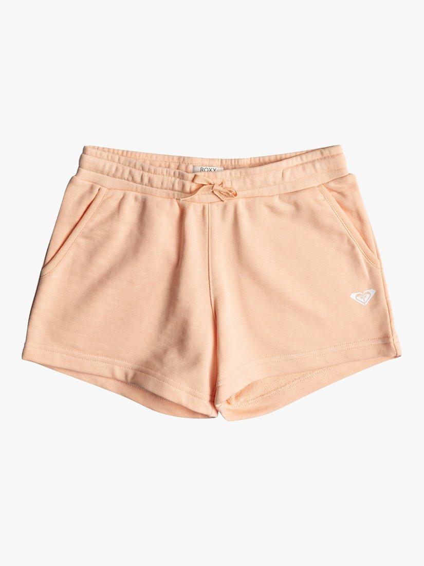 Roxy Kids' Surf Feeling Drawstring Jogger Shorts, Peach Parfait