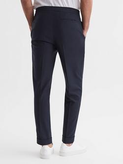 Reiss Brighton Pleated Relaxed Trousers - view 2, Navy