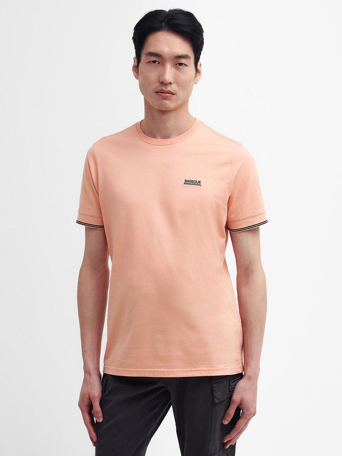 Barbour International Philip Tipped T-Shirt, Light Pink, S