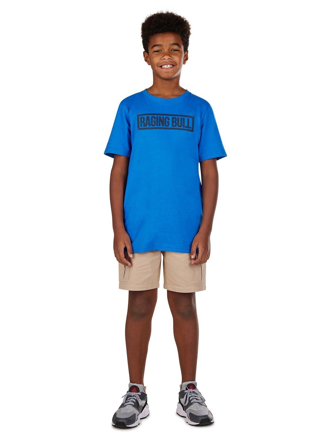 Raging Bull Kids' High Build T-Shirt, Cobalt Blue