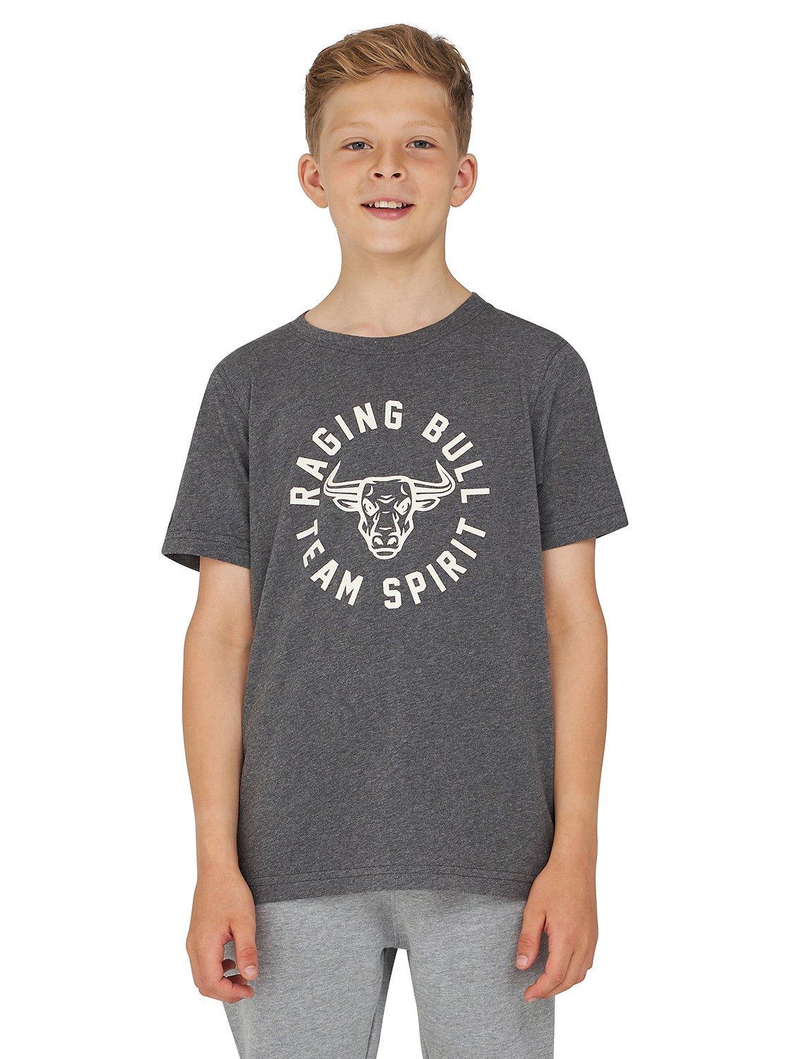 Raging Bull Kids' Team Spirit T-Shirt, Charcoal