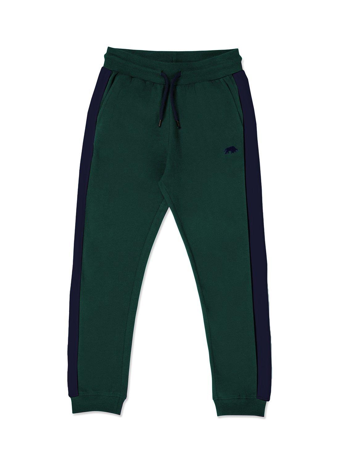 Raging Bull Kids' Constrast Panel Joggers, Forest