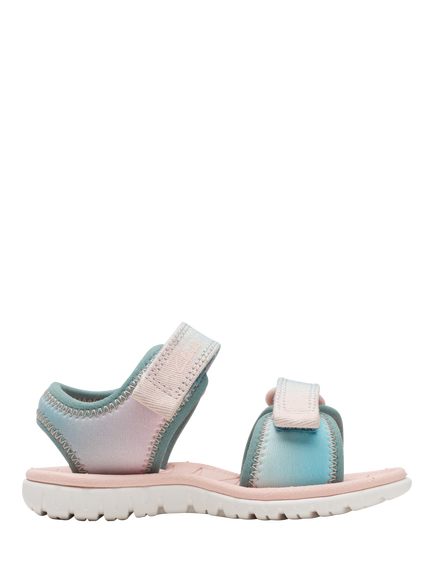 Clarks Kids' Surfing Tide Sandals, Pink/Blue
