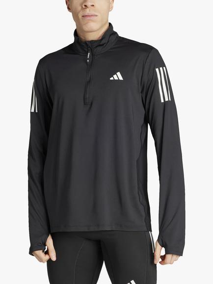 adidas Own The Run Half Zip Top, Black