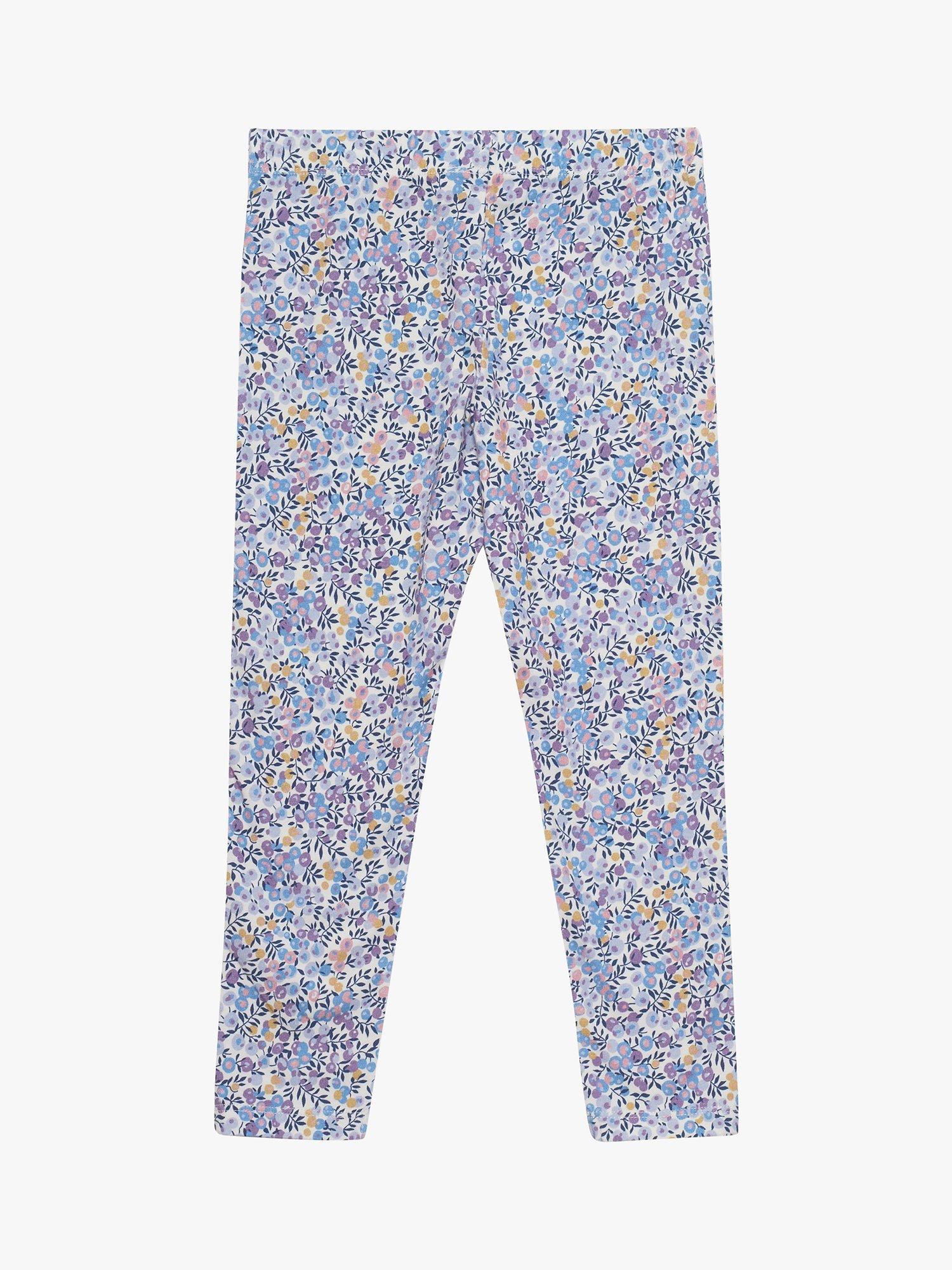 Trotters Kids' Liberty's Wiltshire Floral Print Leggings, Lilac