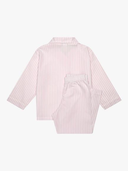 Trotters Kids' Ballerina Stripe Pyjamas, Pink - view 2, Pink