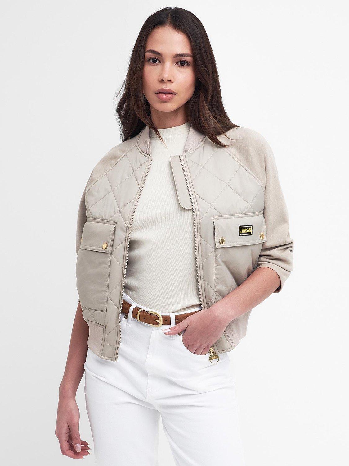 Barbour International Wilson Quilted Jacket, Oat
