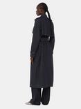 Whistles Cara Denim Trench Coat, Dark Denim