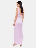 Whistles Charlotte Satin Maxi Dress, Lilac