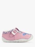 Start-Rite Baby Little Paws T-Bar Buckle Pre Walker Shoes, Pink Nubuck