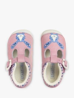 Start-Rite Baby Little Paws T-Bar Buckle Pre Walker Shoes, Pink Nubuck - view 2, Pink Nubuck