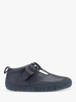 Start-Rite Baby Jack Buckle Pre Walker Shoes, Navy, Navy Leather