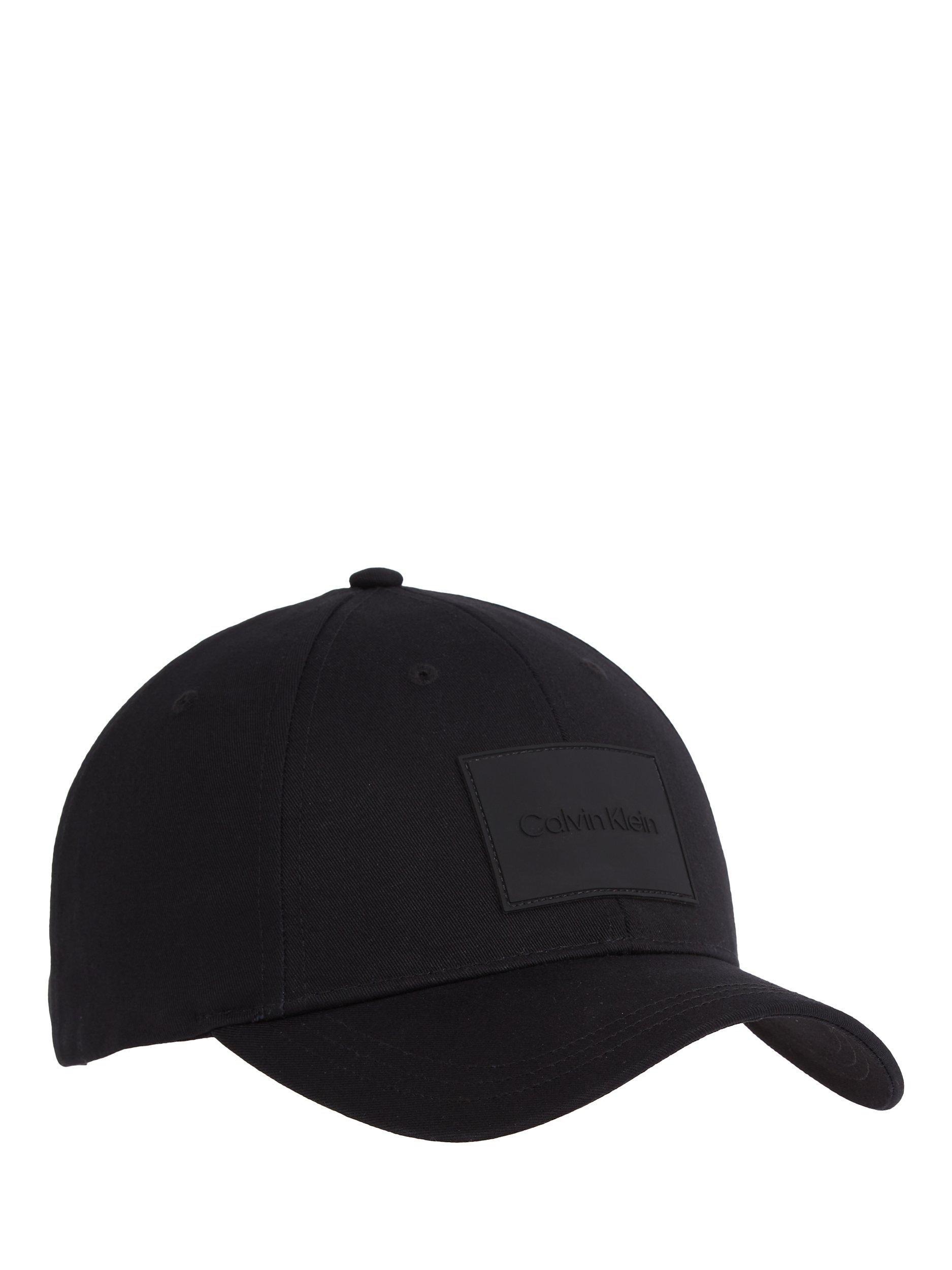 Calvin Klein Tonal Rubber Patch Cap, Black