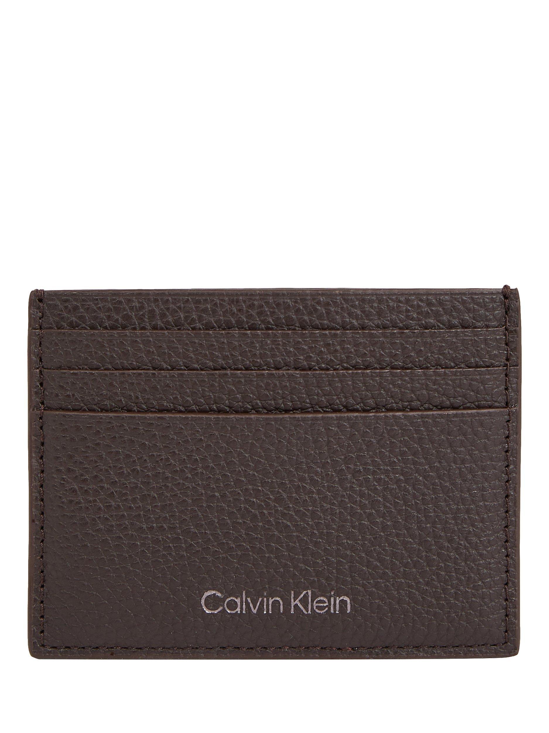 Product image 1 of 3, which shows Calvin Klein Warmth Cardholder, Dark Brown, One Size