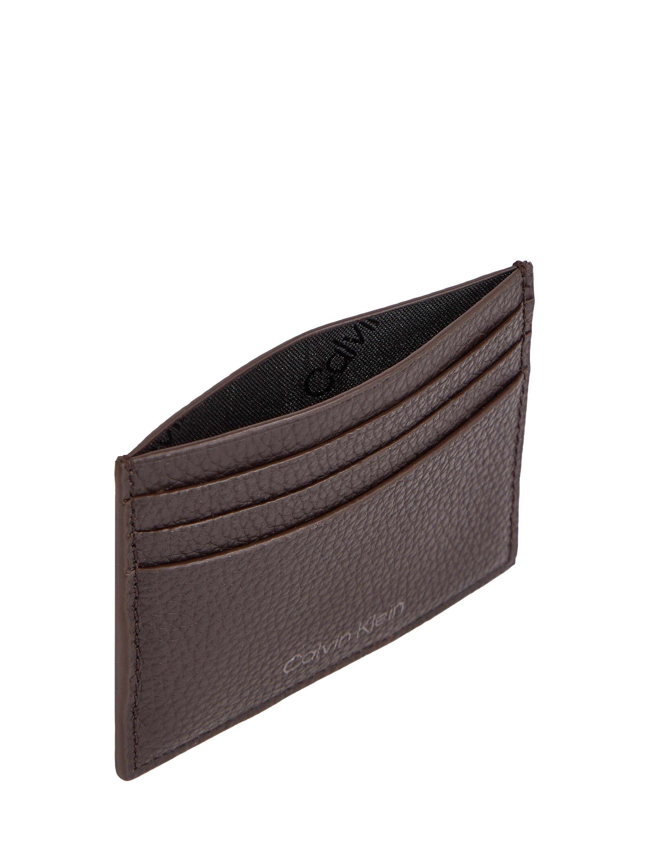 Product image 3 of 3, which shows Calvin Klein Warmth Cardholder, Dark Brown, One Size
