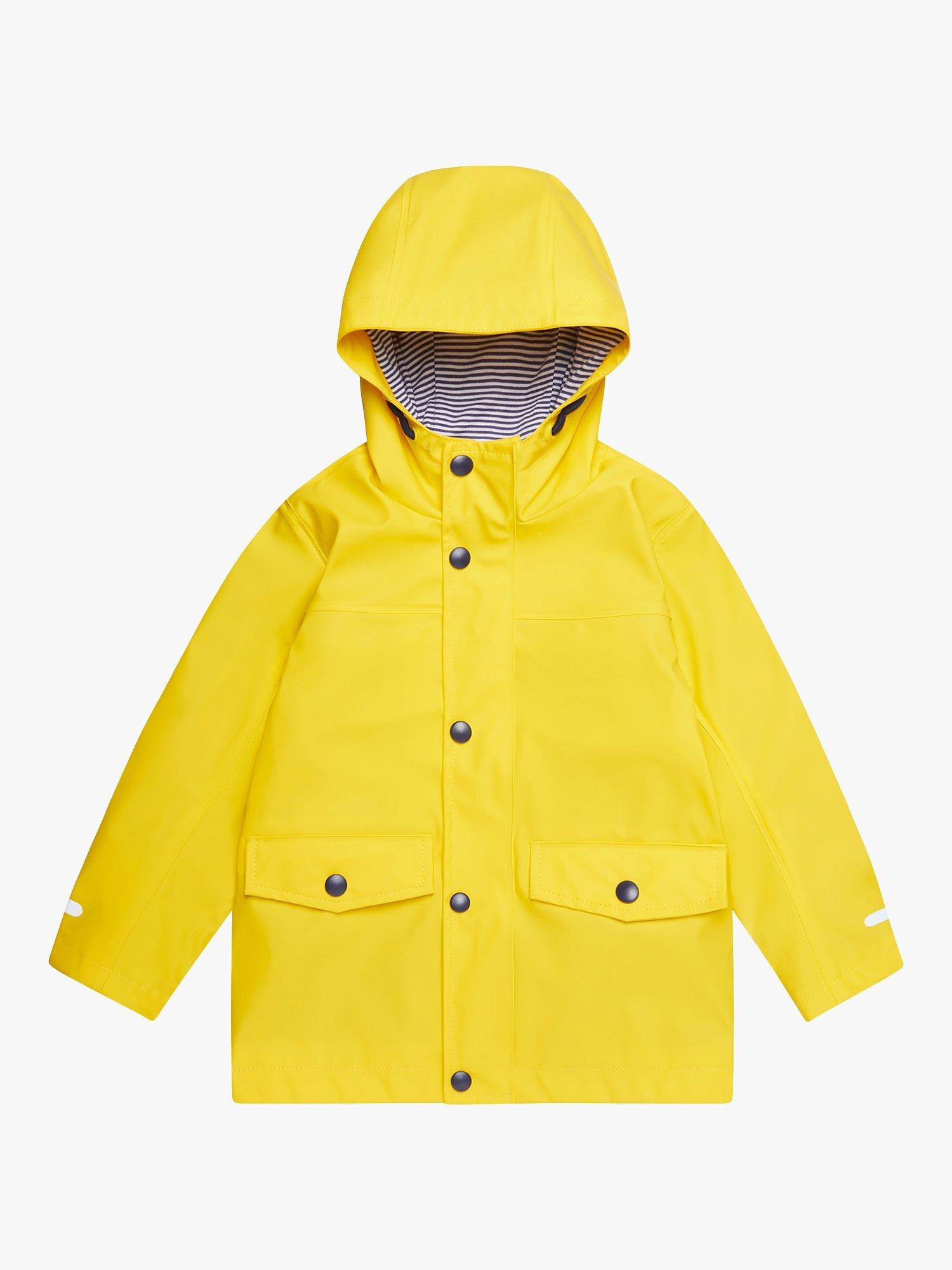 Trotters Kids' Waterproof Rain Mac, Yellow, 2-3 years