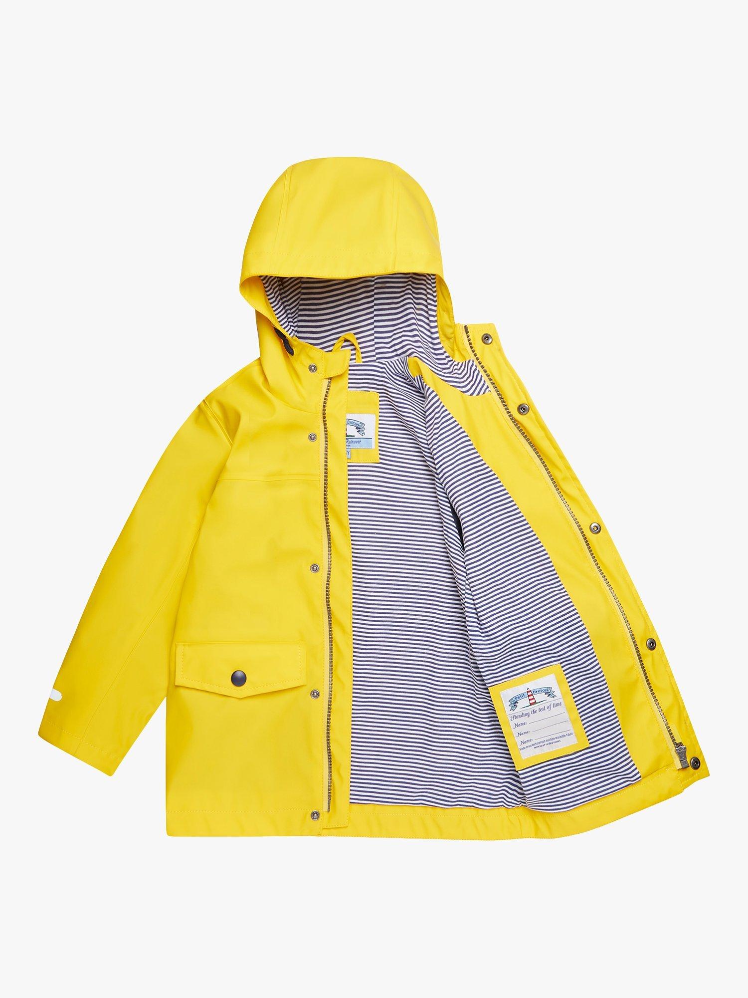 Trotters Kids' Waterproof Rain Mac, Yellow, 2-3 years