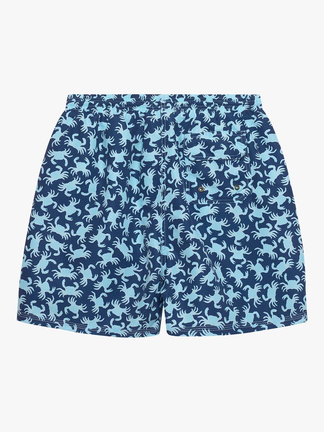 Product image 2 of 2, which shows Trotters Crab Swim Shorts, Navy/Aqua, L