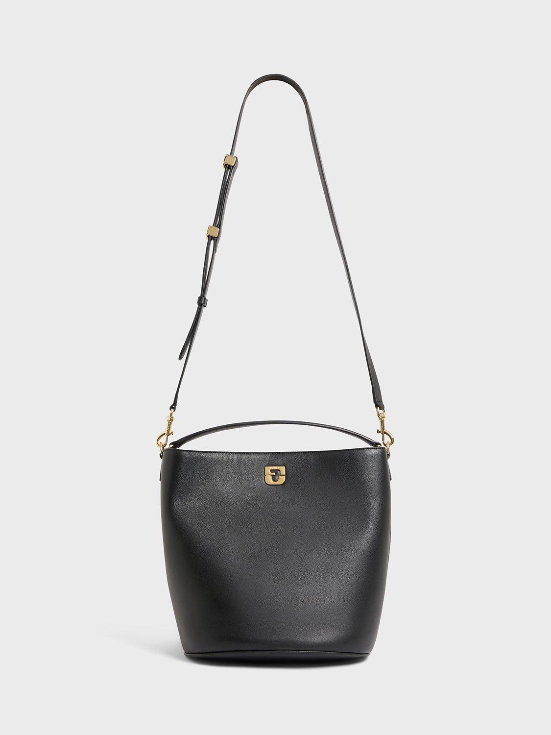 Gerard Darel Le Sandrine Leather Bucket Bag, Black