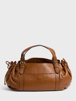 Gerard Darel St Germain Leather Shoulder Bag - view 2, Cognac