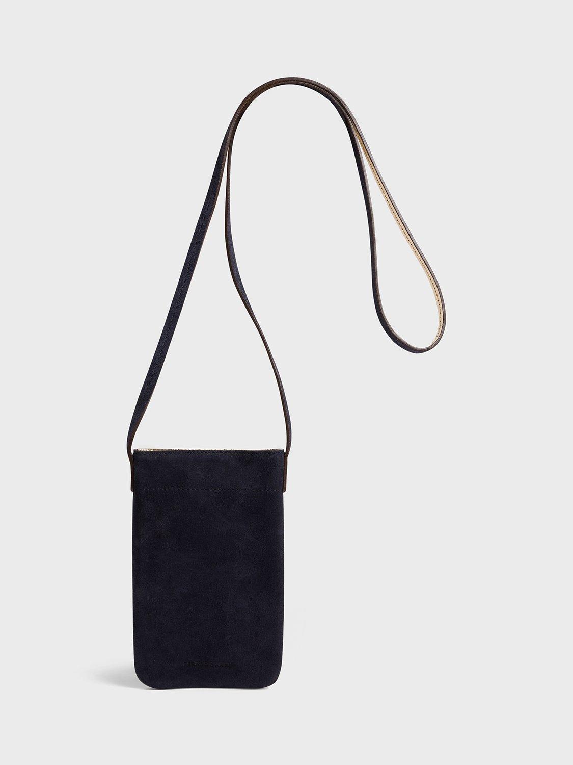 Gerard Darel Ladyphone Small Suede Bag, Universe, One Size