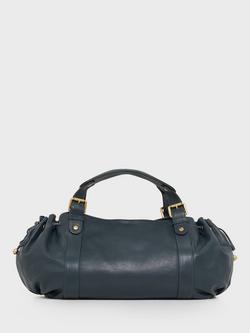 Gerard Darel 24H Leather Shoulder Bag, Navy