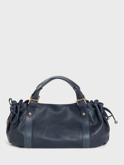 Gerard Darel 24H Leather Shoulder Bag - view 2, Navy