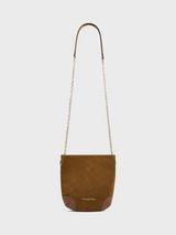 Gerard Darel Mini Charlotte Suede Shoulder Bag