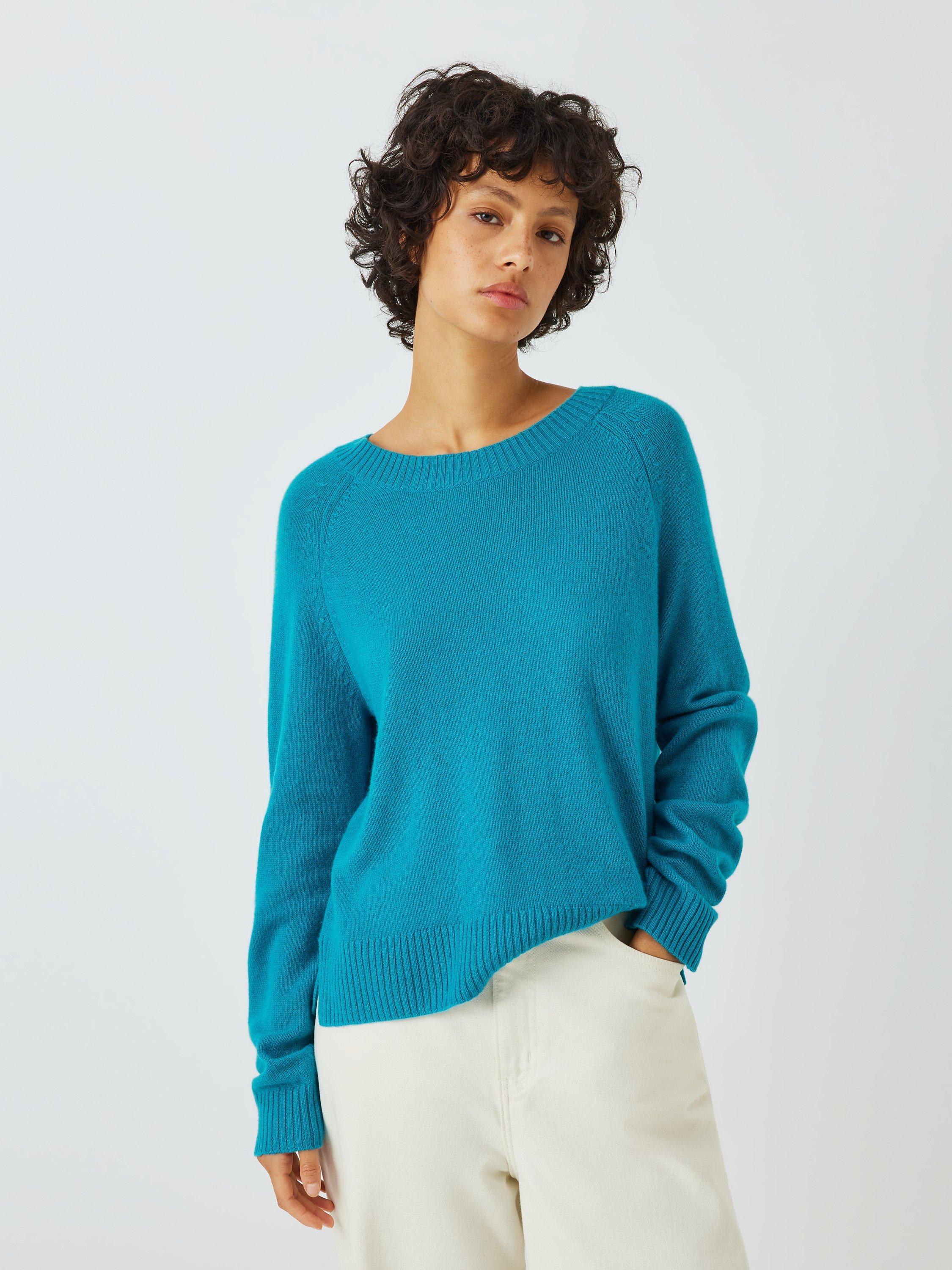 Weekend MaxMara Scatola Relaxed Cashmere Jumper, Turquoise