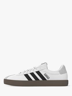 adidas VL Court Contrast Sole Trainers - view 2, White/Black