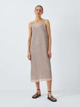 John Lewis Beaded Cami Dress, Silver