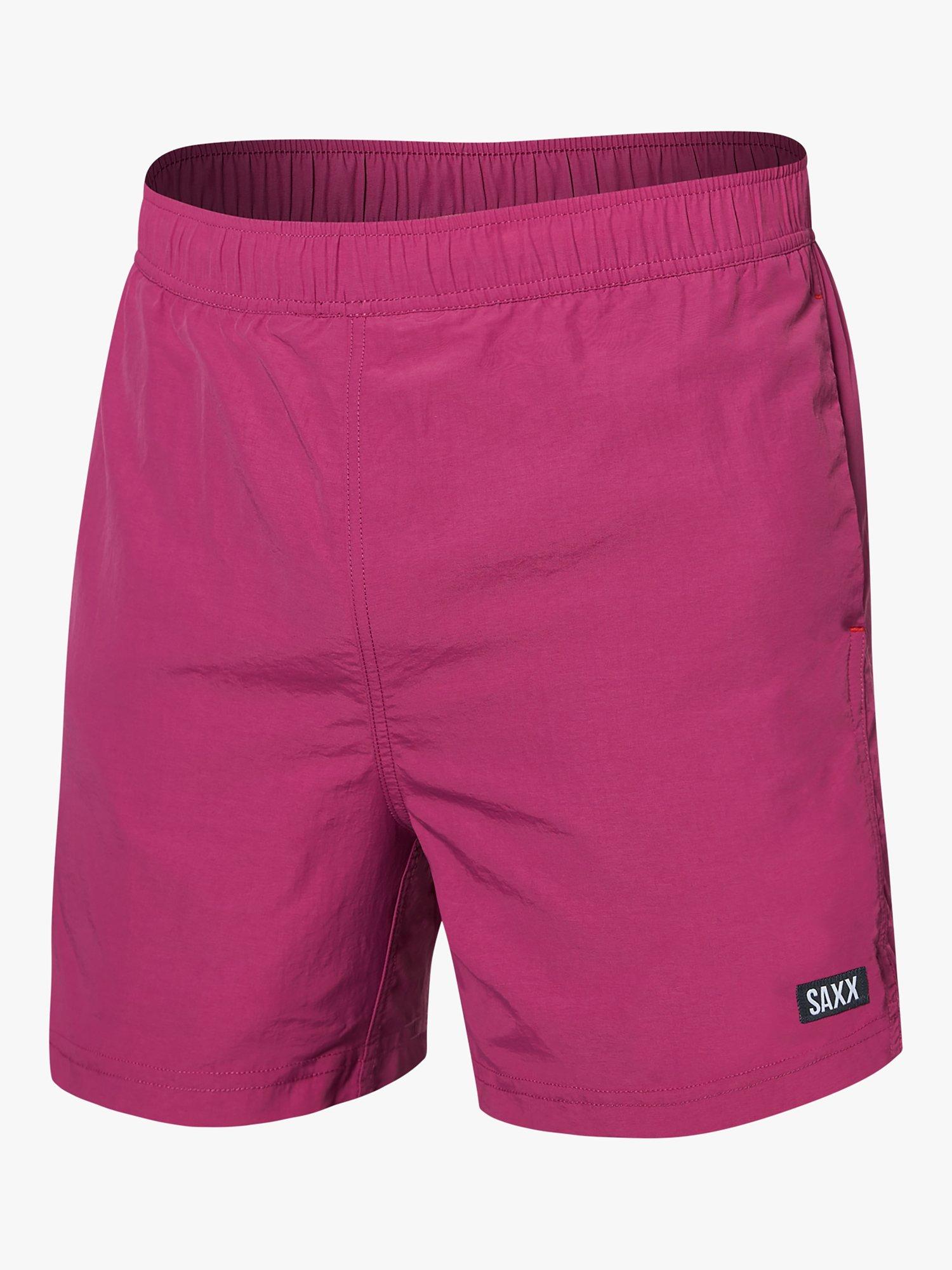 SAXX Go Coastal 2N1 Volley Swim Shorts, Magenta, XL