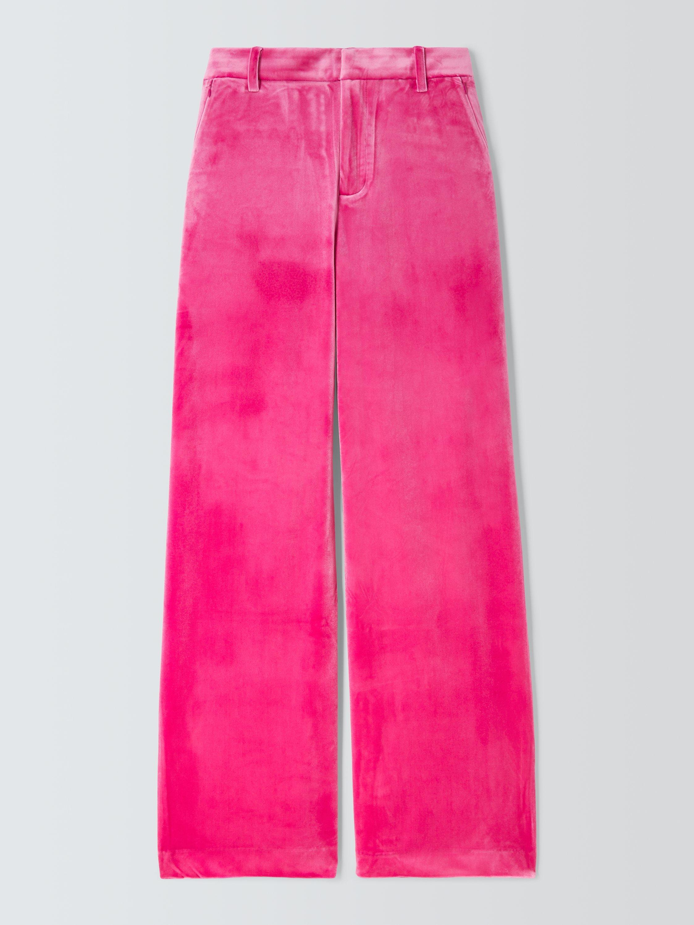 Good American Velvet Wide Leg Trousers, Love Potion