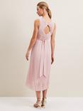 Phase Eight Cressida Pleated Midi Dress, Antique Rose