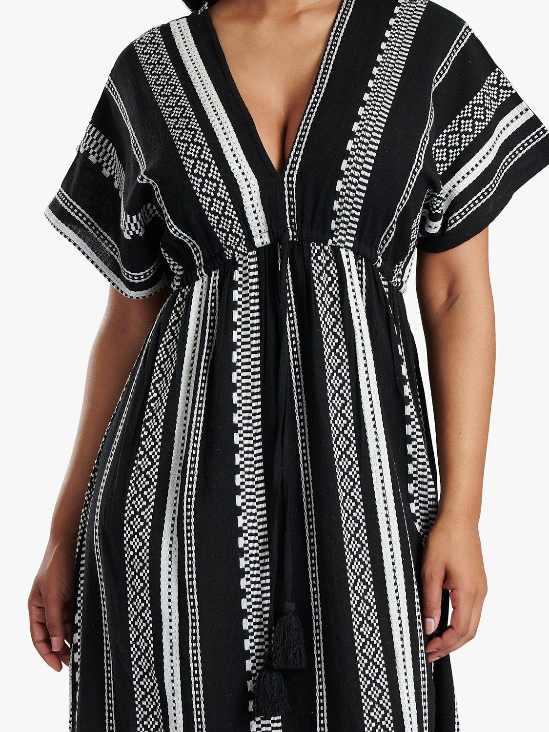 South Beach Tiered Maxi Dress, Black, 8