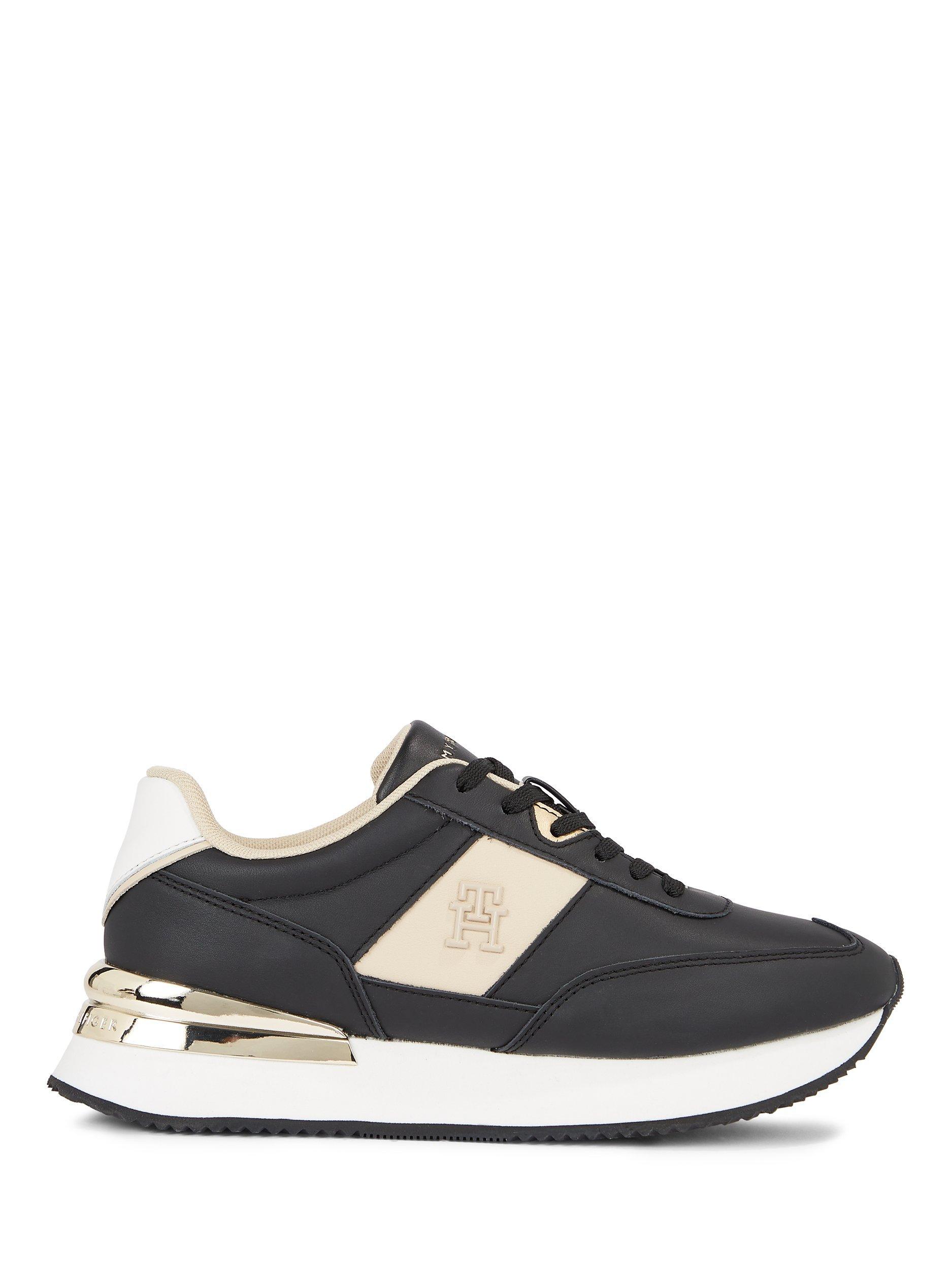 Tommy Hilfiger TH Elevated Feminine Trainers, Black