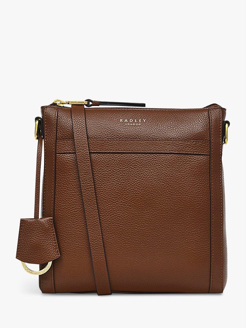 Radley Derby Street Small Leather Cross Body Bag, Tortoise, One Size