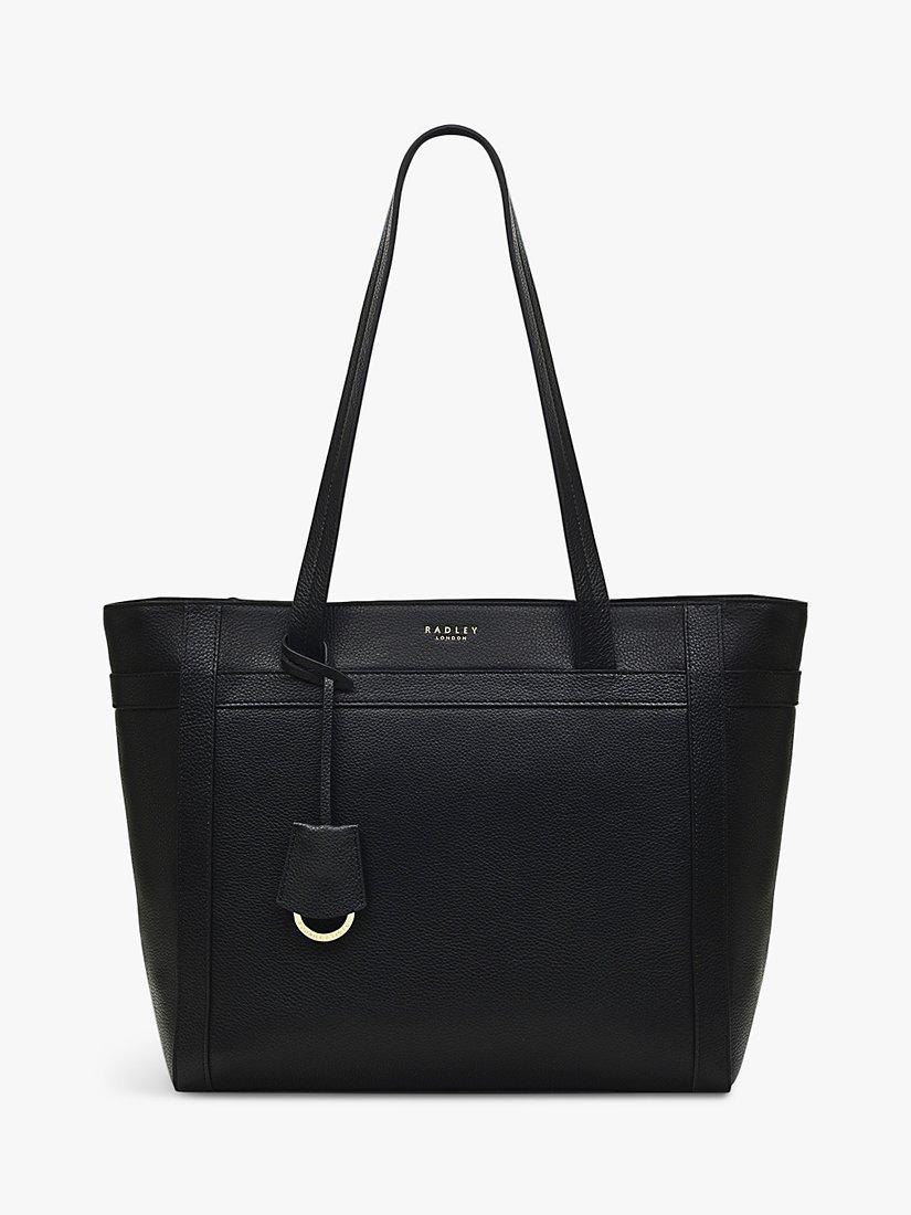 Radley Derby Street Large Leather Tote Bag, Black, One Size