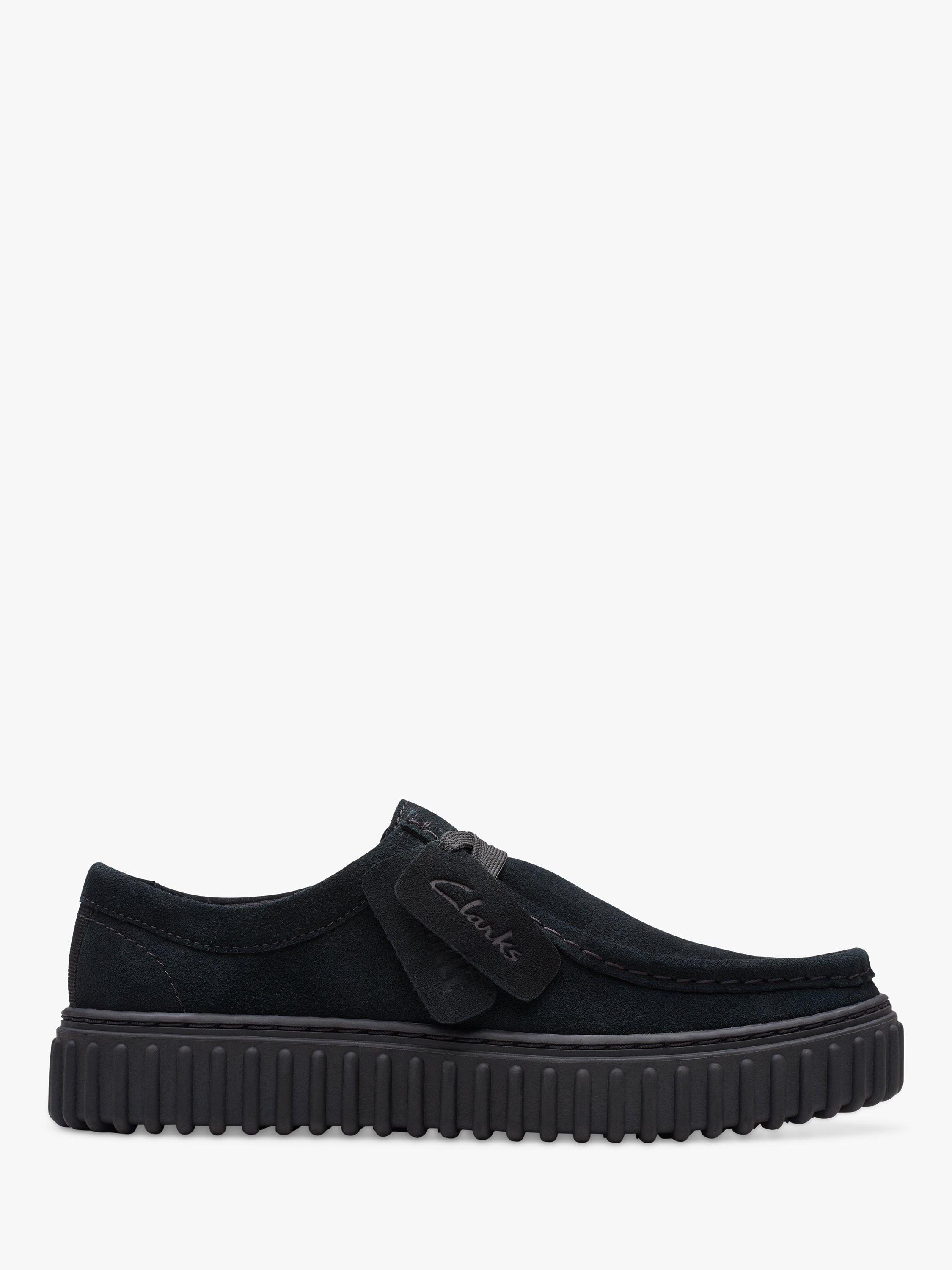 Product image 1 of 7, which shows Clarks Kids' Torhill K Suede Loafers, Black, 13G Jnr