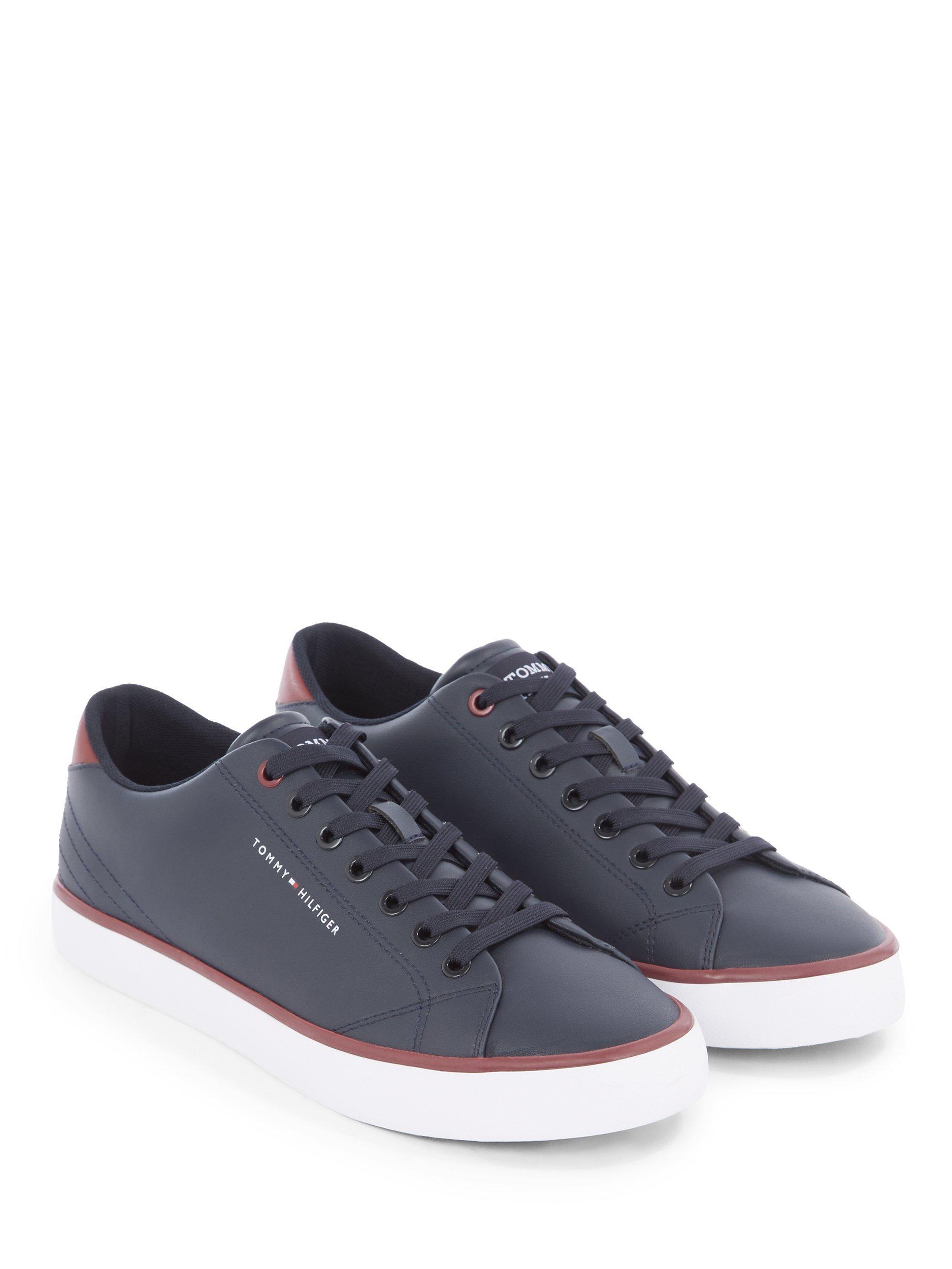 Product image 2 of 4, which shows Tommy Hilfiger Leather Low Top Trainers, Desert Sky, EU42