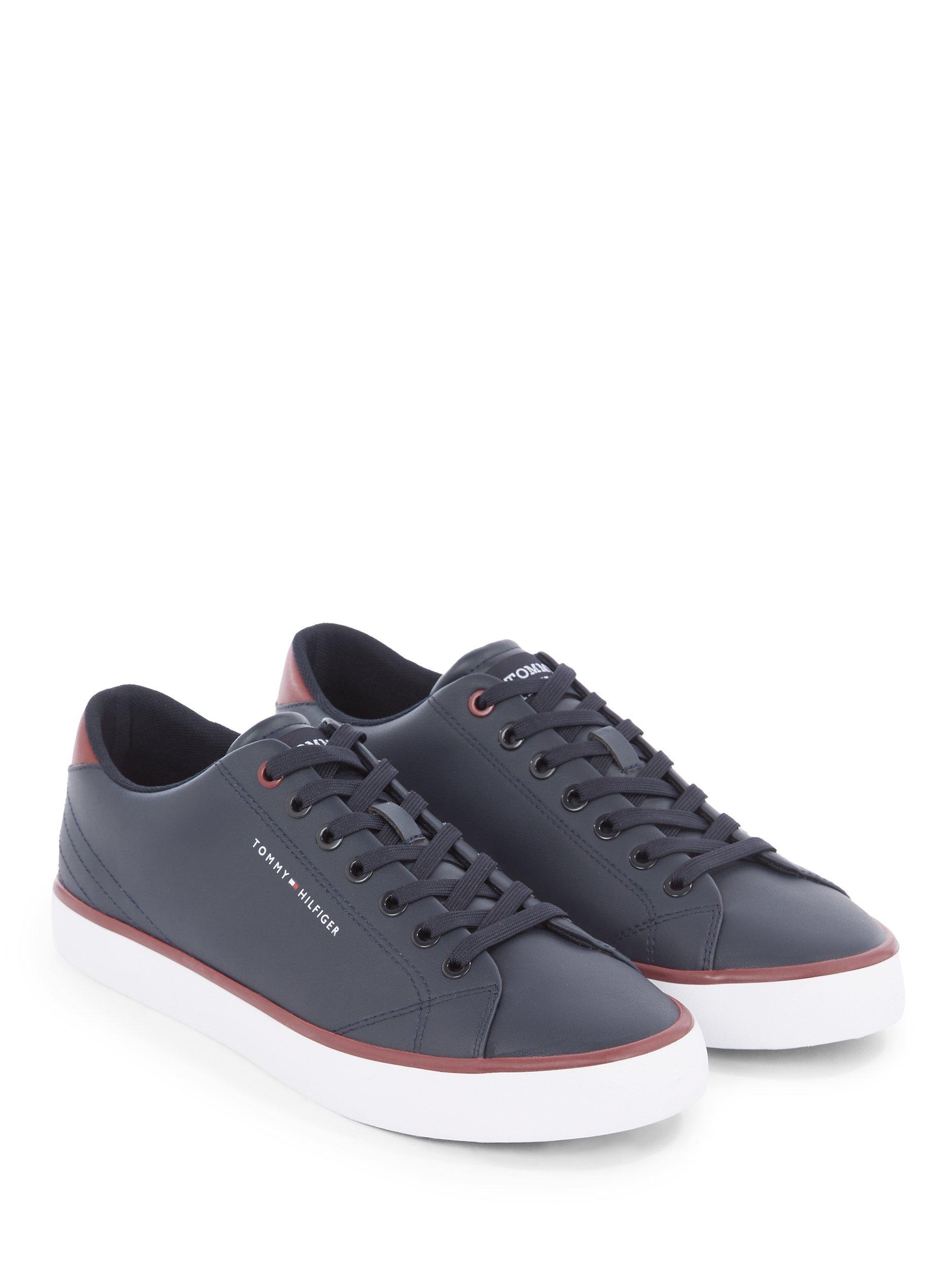 Tommy Hilfiger Leather Low Top Trainers, Desert Sky, EU42