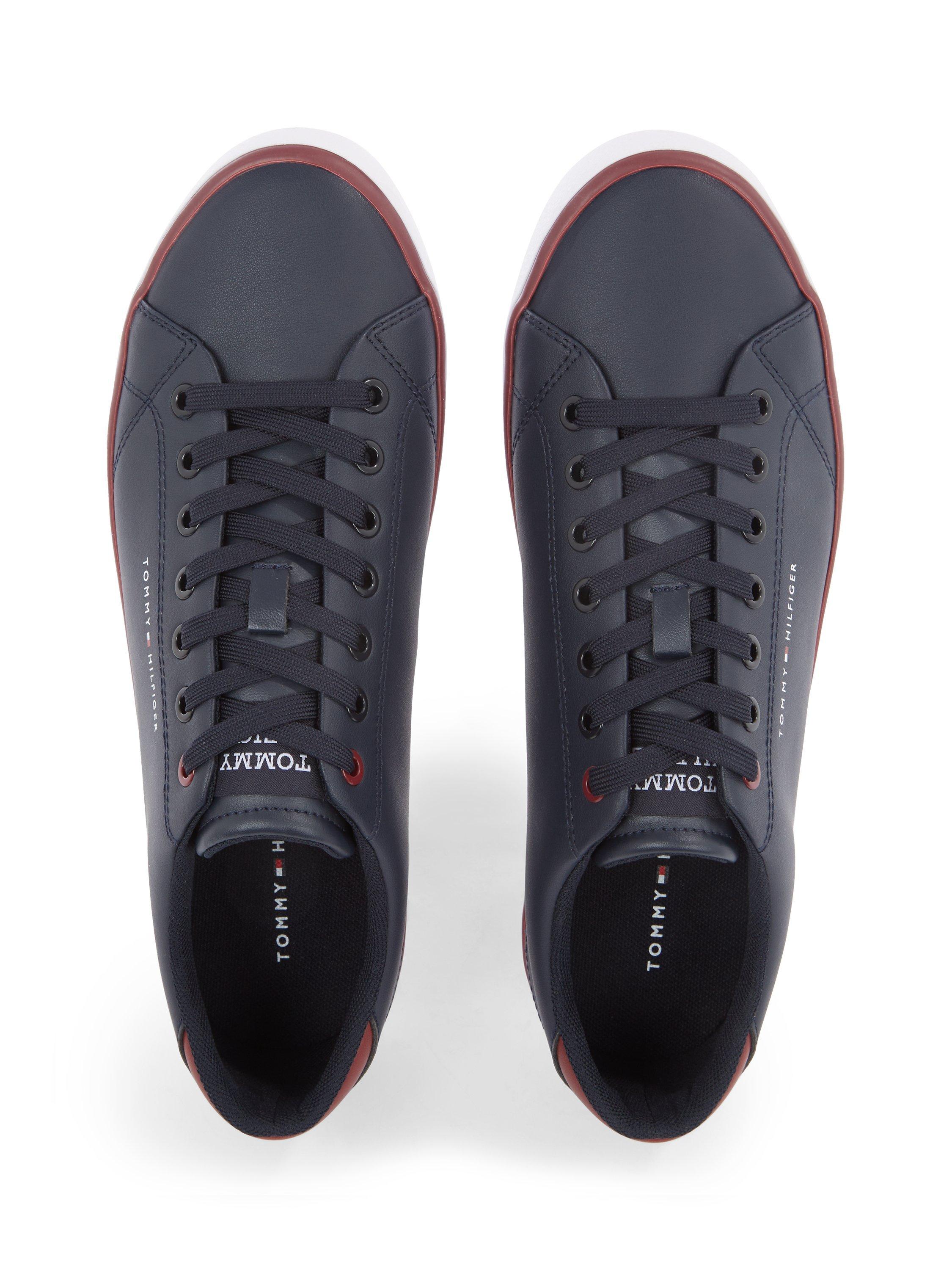 Product image 3 of 4, which shows Tommy Hilfiger Leather Low Top Trainers, Desert Sky, EU42