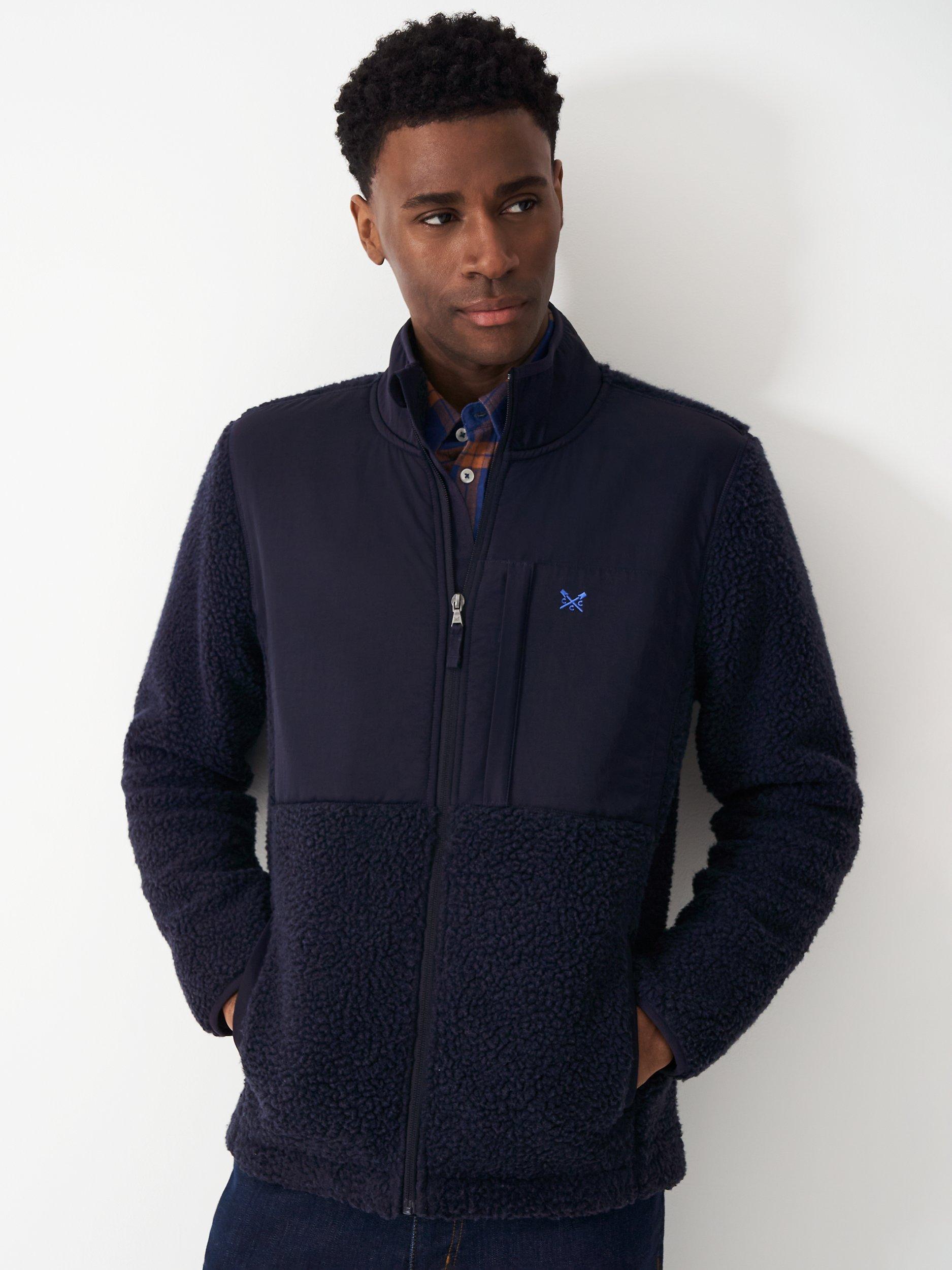 Crew Clothing Dittisham Zip Fleece, Navy